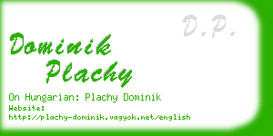 dominik plachy business card